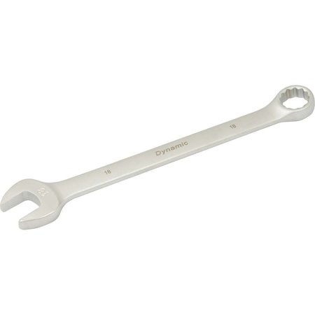 DYNAMIC Tools 18mm 12 Point Combination Wrench, Contractor Series, Satin D074418